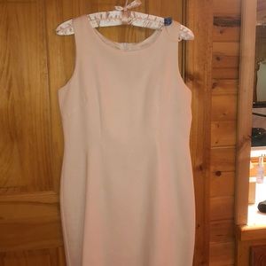 White, lines sheath dress